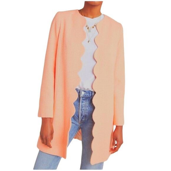 Anthropologie x Helen Berman Tangerine Dream Tweed Jacket size 10 NEW - Picture 2 of 9